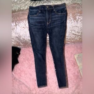 American Eagle Outfitters Dark Blue Slim Straight Jeans size 4